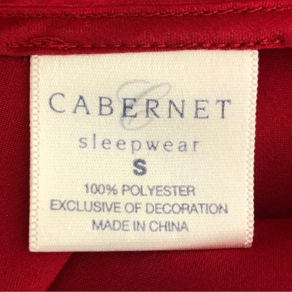 Cabernet Sleepwear red satin maxi slip dress❤️ - Picture 5 of 9